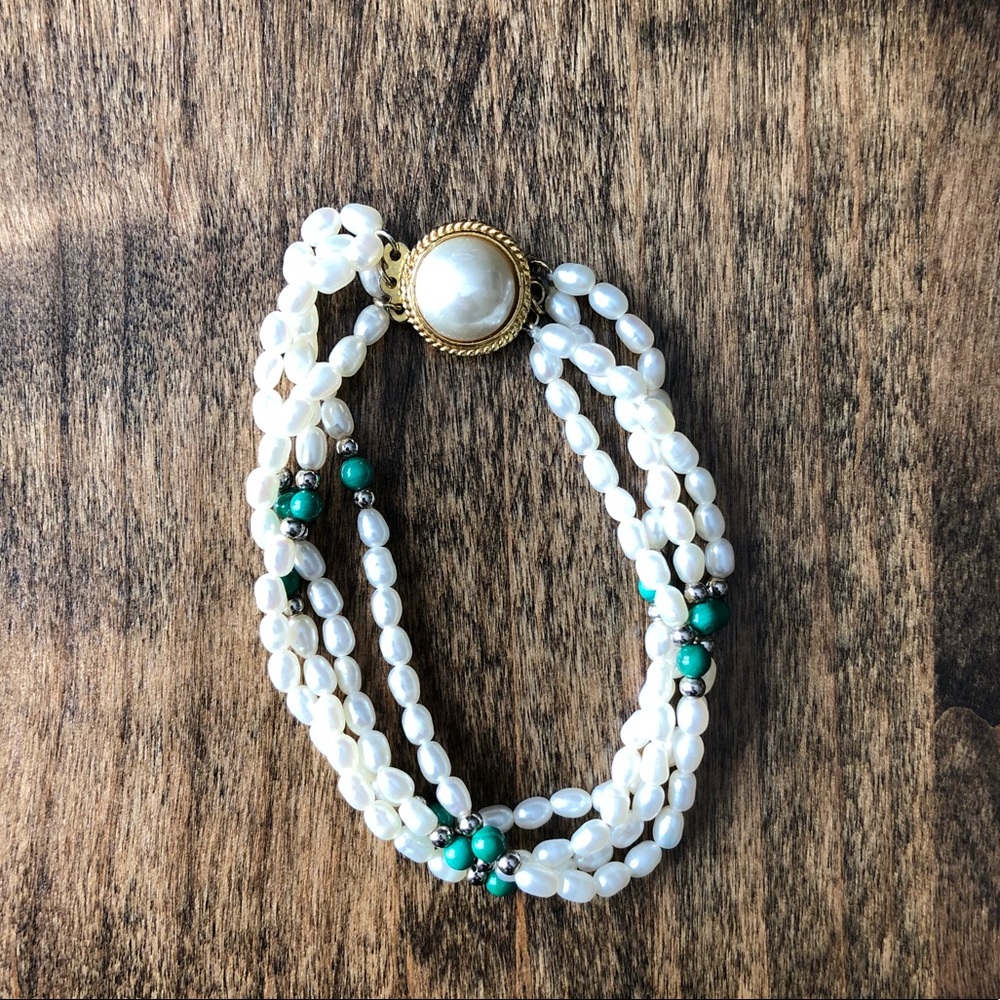 Matching Vintage Pearl Bracelet/Necklace